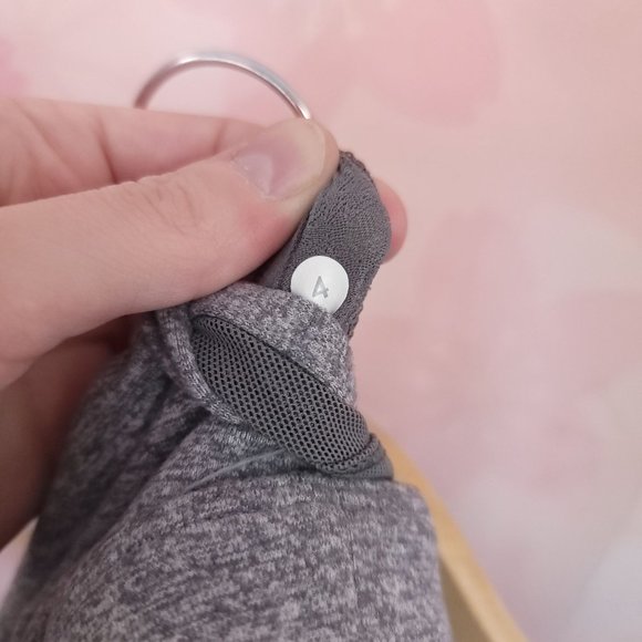 Lululemon Just Breathe Tank Top Grey Sports Athletic Bra Size 4 Small - Picture 4 of 5